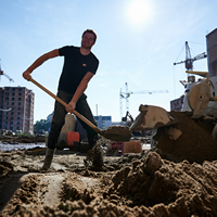 trabajos de remoción de tierra y excavación