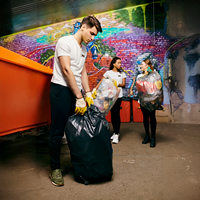 cleaning after event, festival